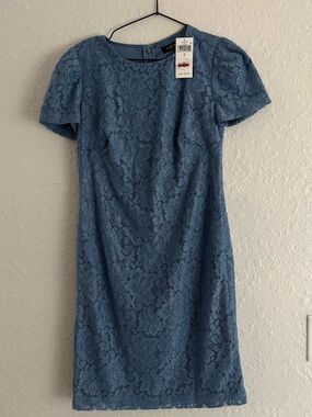 Lauren Ralph Lauren Lace Puff-Sleeve Cocktail Dress